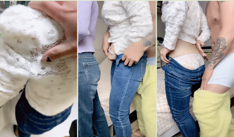 【劇情演繹】小姨子來家做客忍不住強推❤️老婆在一旁幫忙大雞巴插入就老實了超爽內射