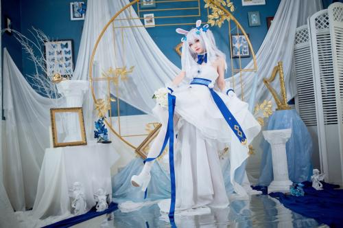 [Cosplay] Hana 花柒 – Laffey Bride 拉菲花嫁