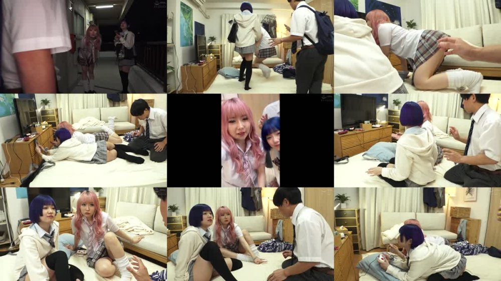 +++ [FHD] HUNTC-225 ギャル女子○生のたまり場と化したボクの部屋でギャルたちと川の字数珠つなぎFUCK！ボクの部屋をたまり場として利用しているギャルたちはボクを男として意識していないので余裕でお泊り！一緒に川の字で寝てると寝相が超悪く服がかなりはだけて派手な下着が見えたり…