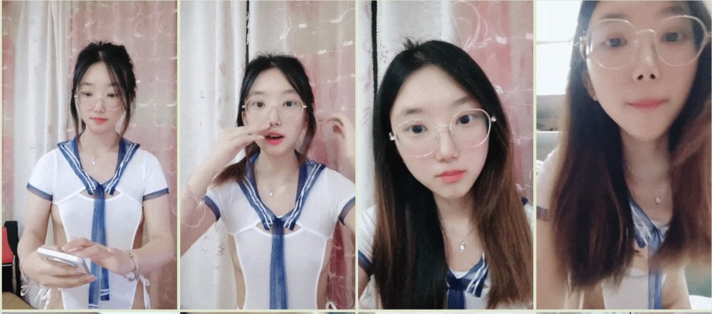 清純眼鏡學妹，暑假在家偷偷播，看著外表是個乖乖女，脫光了騷氣逼人，身材不錯！