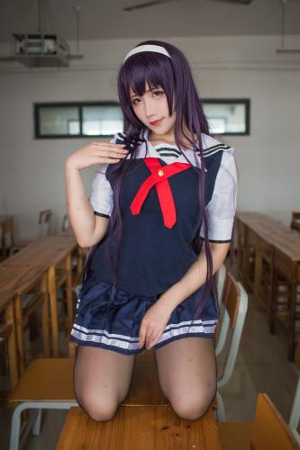 [Cosplay] Jean 九曲 – Kasumigaoka Utaha Summer School Uniform 霞之丘诗羽夏季校服