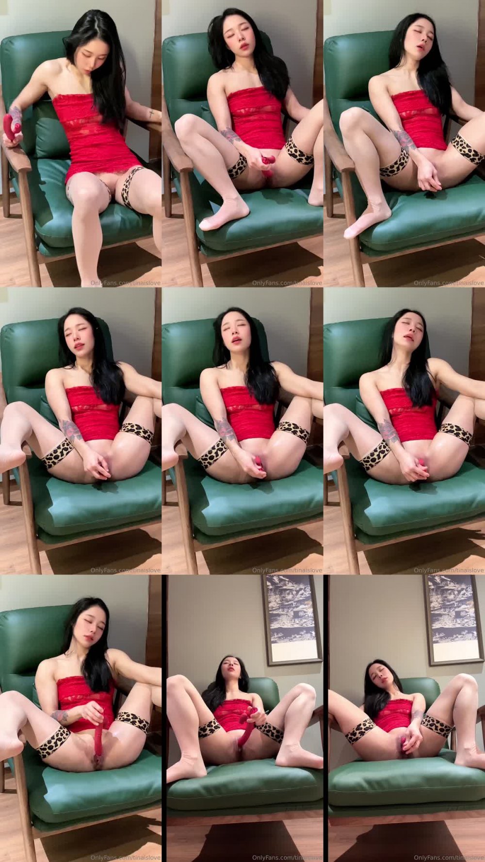 ✅ 頂級網紅禦姐『Tinaislove』下海淪為財閥母狗 各種角度露臉展示 情趣制服各種姿勢3p猛干