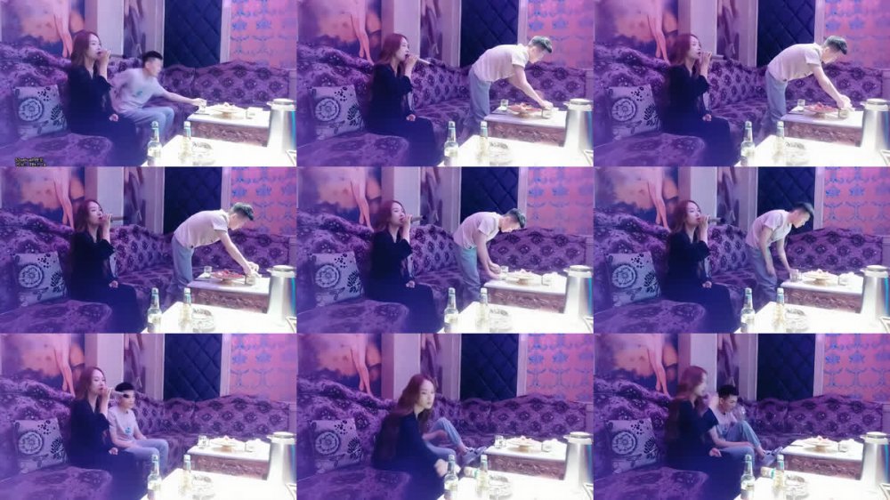 【AI增強】20210524_[原版]歌廳探花_啪啪第一場，ktv包間叫來兩妹子跟兄弟一起唱歌啪啪