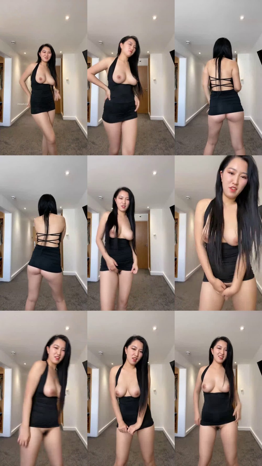 ⚫️ 新品福利，國內裸替演員【沈樵】付費作品，裸舞挑逗，臉穴同框道具自慰，高潮