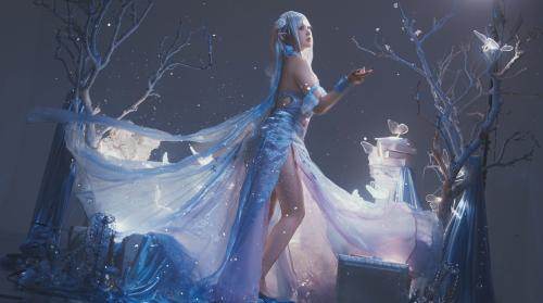 [Cosplay] Xiao Wanneng 小完能干脆面 – Emilia 爱蜜莉雅