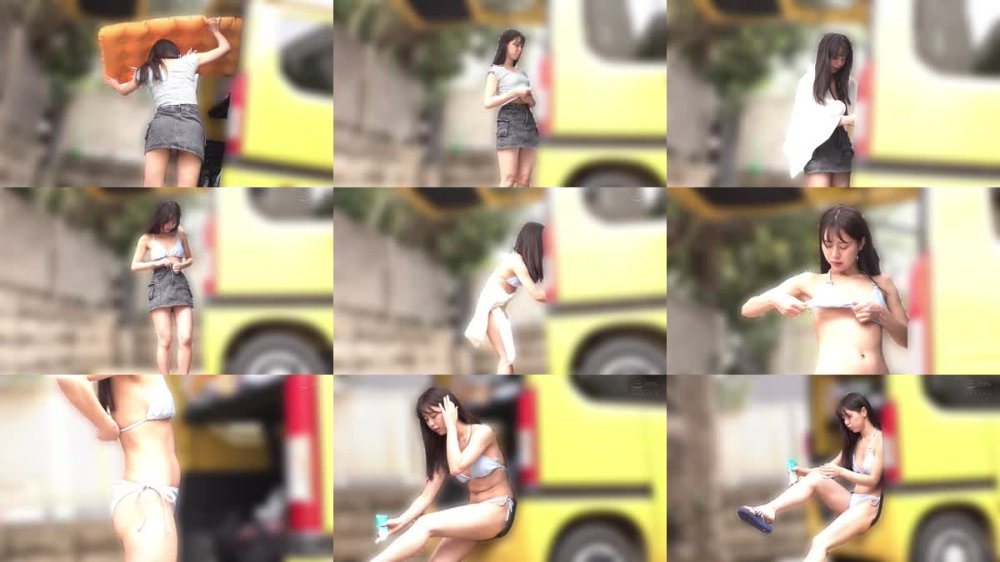 +++ [FHD] HRSM-114 狙われたビキニ美女…海の駐車場で生着替えする無防備な姿を覗かれ水着姿のまま奪われる身体…