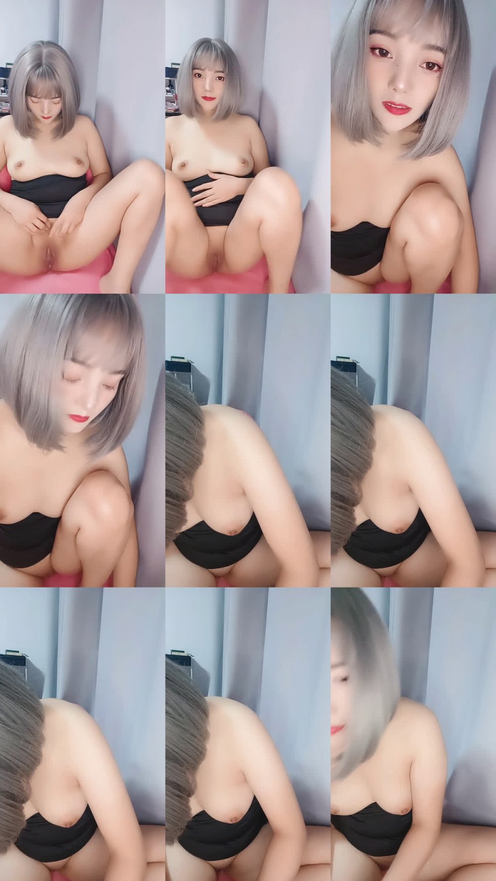 披肩短髮無毛逼極品小少婦被大哥草了，全程露臉特展示蝴蝶騷穴，激情上位讓大哥