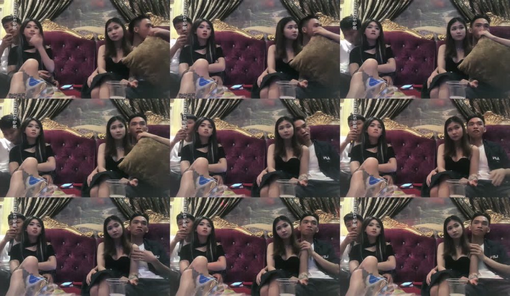 【AI增強】20210625_[原版]歌廳探花_歌廳探花陳先生_第一場約兩個黑衣公主小妹到酒店啪啪