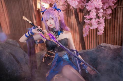 [Cosplay] Komaki Xiaojuan 大大卷卷小卷 – Genshin Impact Keqing Skin 原神刻晴皮肤