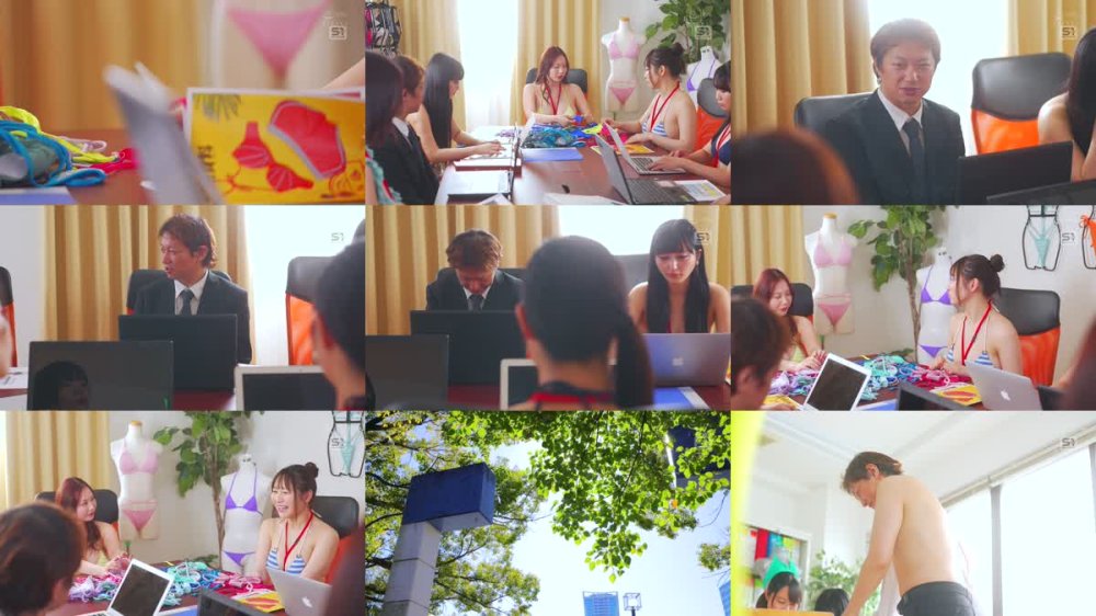 +++ [FHD] SONE-977 就職した水着メーカーは女性社員が水着姿の世界。勃起しても巨乳上司2人がダブルHカップで常に抜いてくれるので僕の金玉は毎日カラッポ。 南沢海香 小日向みゆう