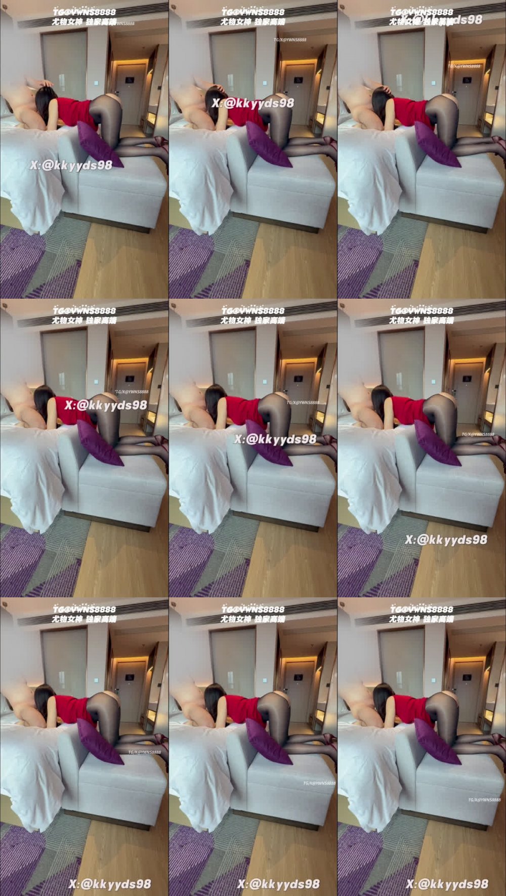 ✅ 推特新晉泡良大神『kkyyds98（KK）』開檔黑絲高跟尤物後入深插蜜穴 跪地翹起翹臀聖水調教