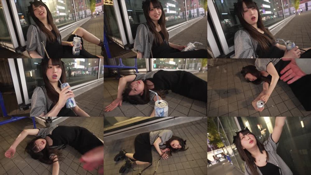 +++ [FHD] FNEW-016 酔い潰れ寝転びギャルをお持ち帰り！@歌舞伎町 イラマ・スパンキング・首絞め へべれけ5P やよい （メスガキ31） 三葉やよい