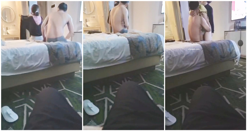 綠帽老公帶著美女老婆酒店找單男❤️就喜歡看別的男人操老婆的小嫩B