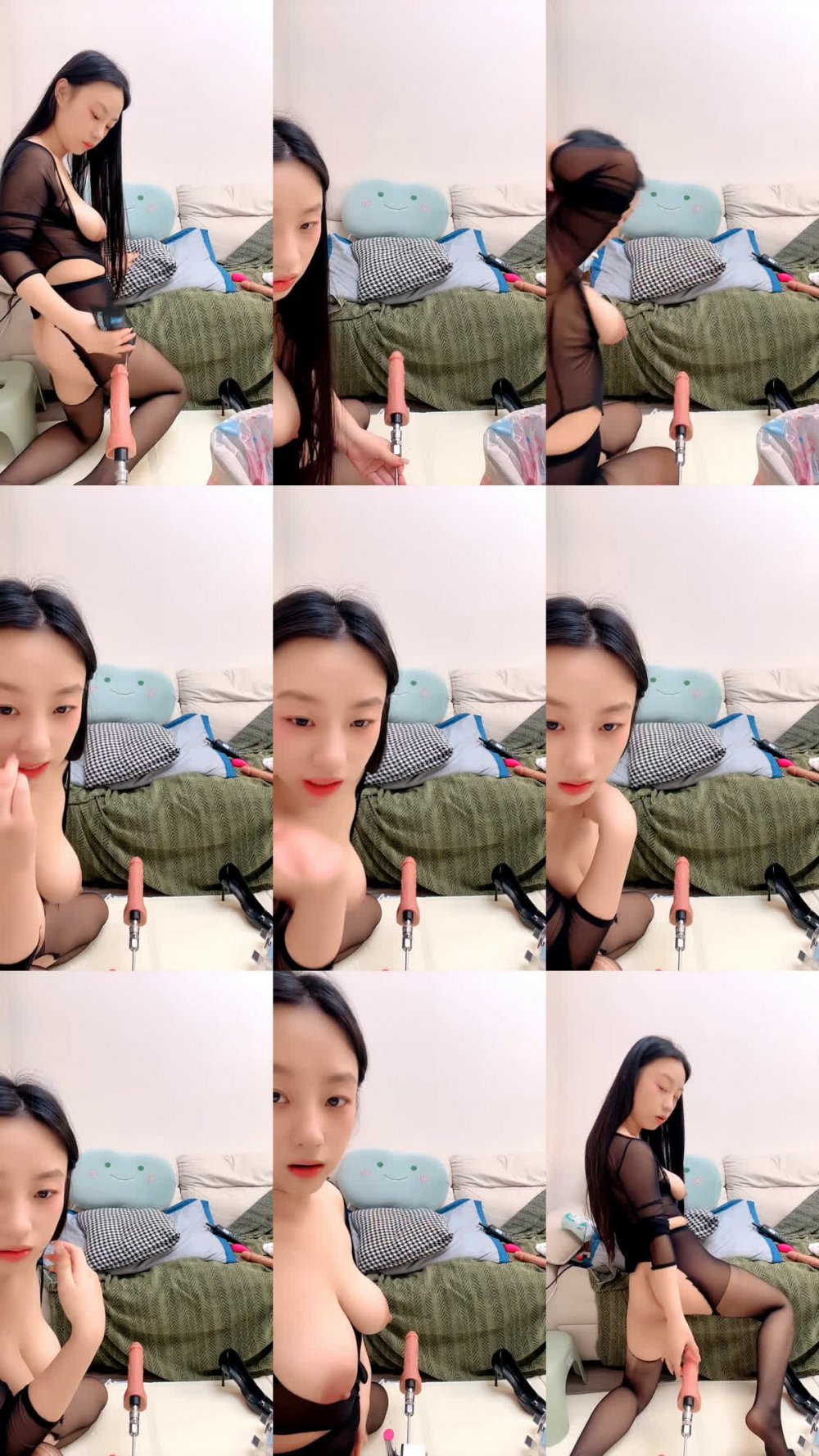 高顏值黑絲高跟情趣露臉極品少婦的誘惑，淫聲蕩語互動撩騷，炮擊抽插騷穴和菊花給狼友看