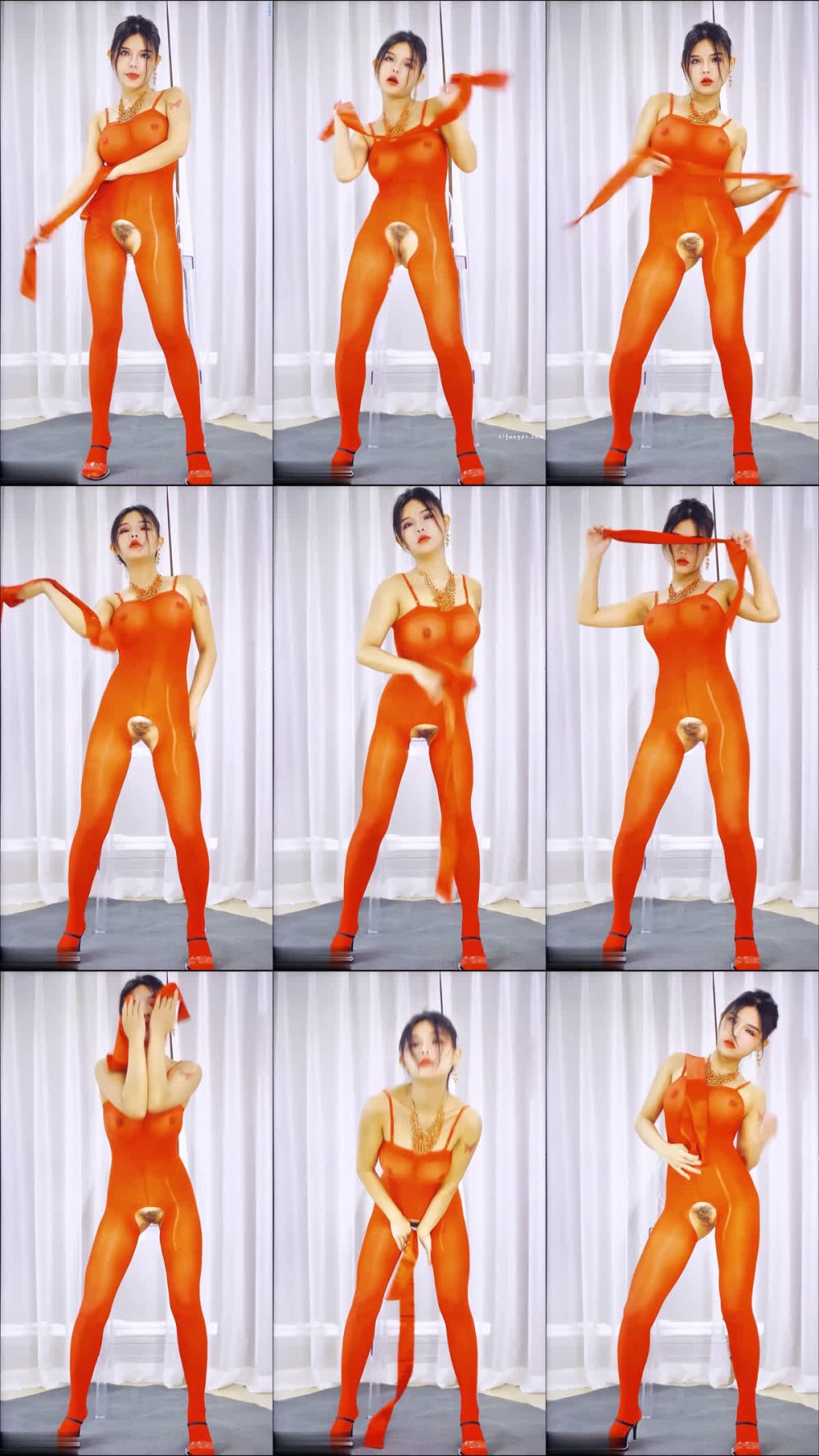 ⚫️ 新品福利，大尺度紗姬舞團，大奶一線天51號姬【甜甜】最新二期，大奶動感裸舞頂B