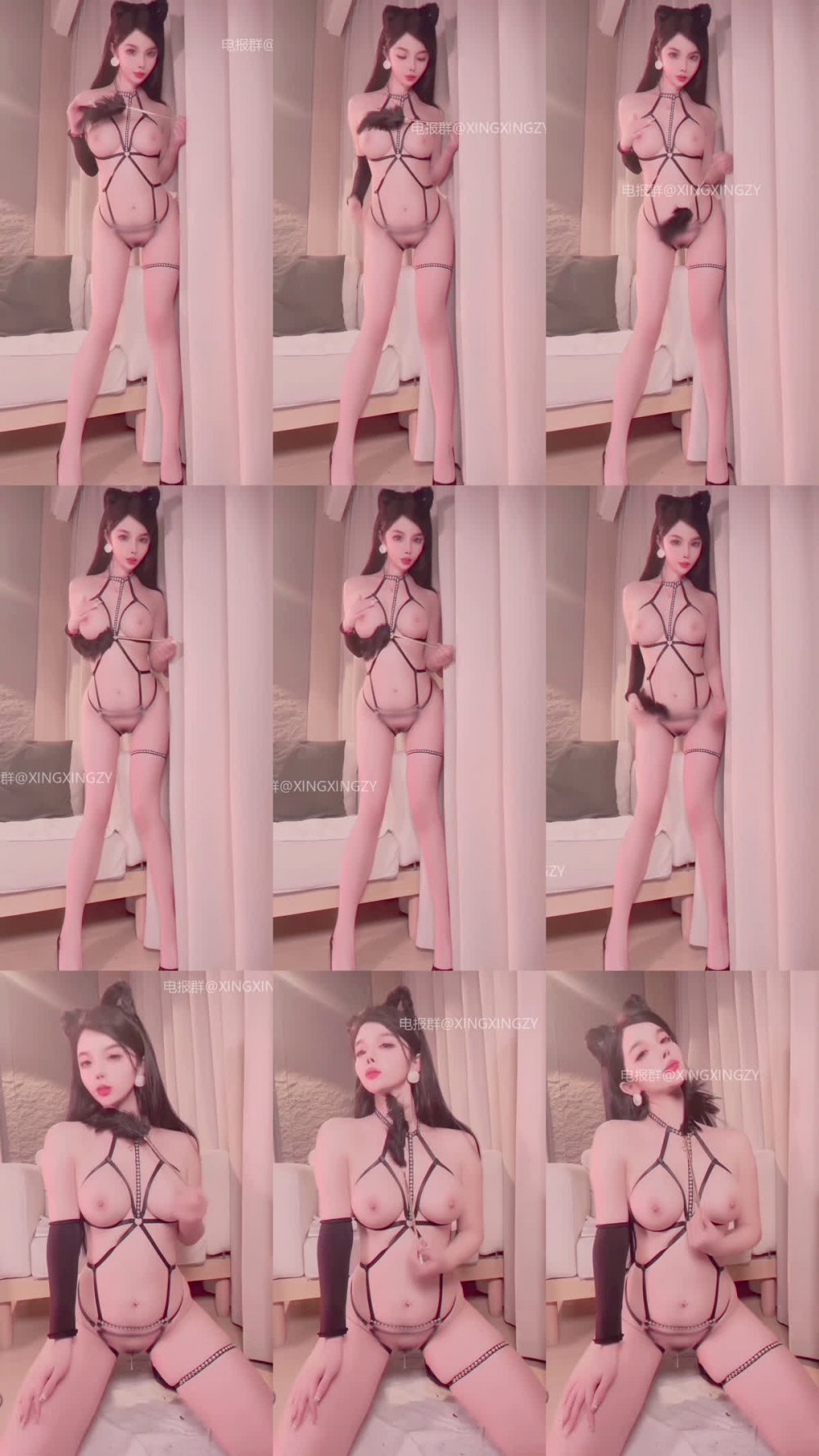 ✨ 現實版妲己【白熙】9月福利視頻 魔鬼身材油亮絲襪絕美白虎銷魂口舌自慰爆插狂噴 03（9V）