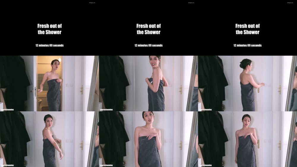 ⚫️ 新品福利，華裔高冷大長腿禦姐【alice】阿黑顏極品反差，洗完澡戴上肛塞自慰搗白漿開心一下