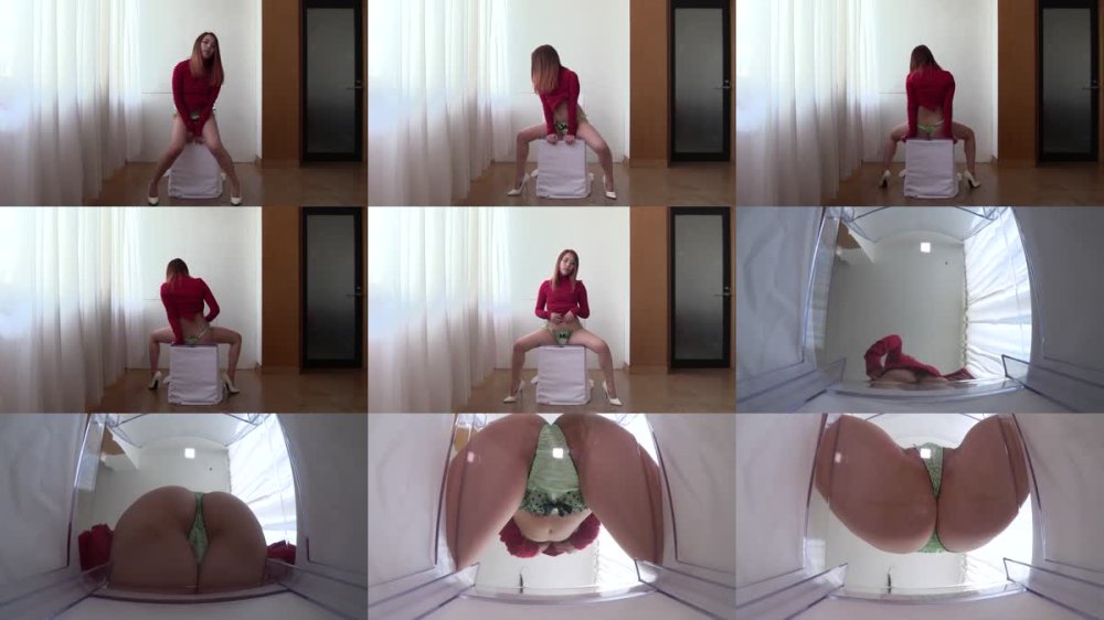 +++ [FHD] SLAP-149 挑発ミニスカ痴女スケスケ透明椅子パンモロ密着パンティー6