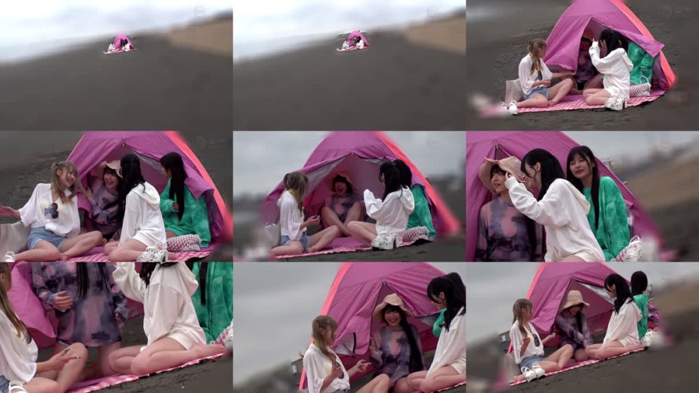 +++ [FHD] DDH-357 【ビーチで騒ぐ水着美女たち】留守番オイル組：水着美ボディーHちゃん&水着モテまんMちゃん