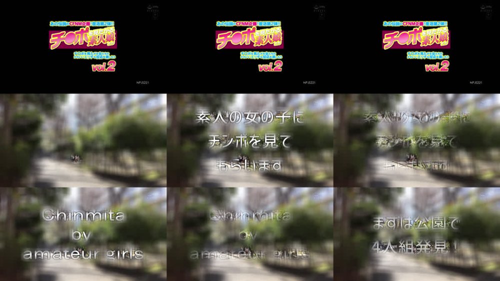 +++ [FHD] NPJS-221 チ○ポを見たがる素人娘たちvol.2 あの伝説のCFNM企画！復活第2弾！！チ○ポを見たがる女たちのかわいいエッチな反応を楽しもう