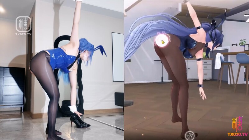 【二次元少女】星野兔花園Cos瑜伽變身水娃 被操到淫語不斷 好爽~肉棒再快一點~白虎嫩穴被玩到潮吹