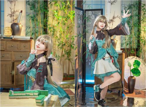 [Cosplay] Hashimoto Tamaki 桥本环沫 – Honkai Star Rail Qingque 崩坏：星穹铁道 青雀