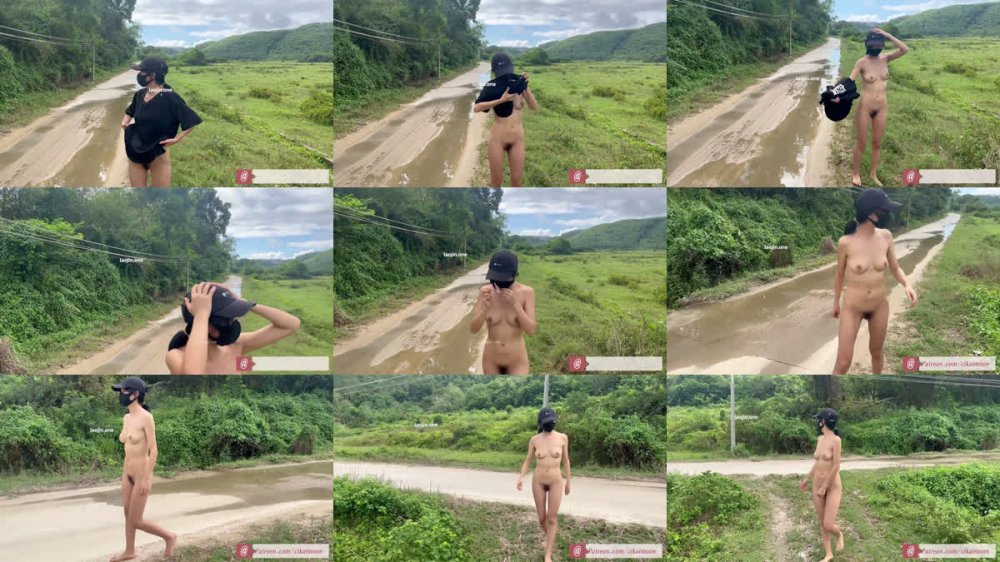 2025年11月最新，人氣露出女神，【cikaimoon】，田野裡的自由：與農民共度的一天