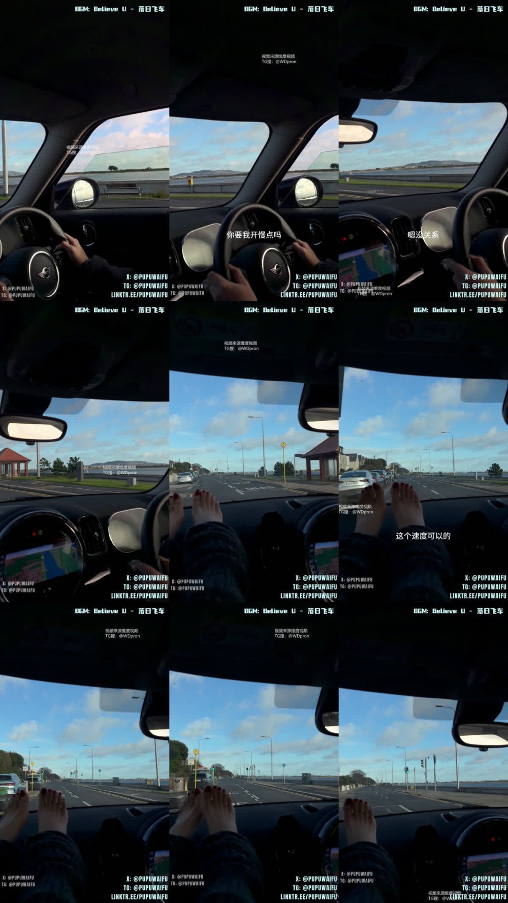 ✨ 推特極品阿黑顏母狗「Pupu噗噗」《你想去看看大海嗎》看完日落開車兜風的時候