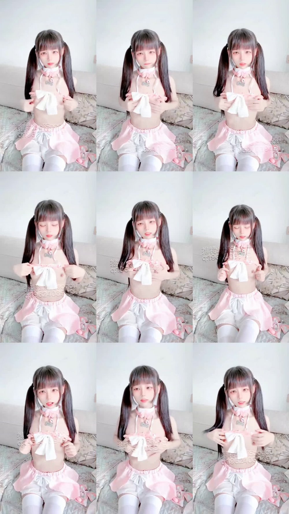 ：✅超嫩顏值蘿莉『小雯』對鏡展示身材 貓爪白絲自慰，勾人小妖精清純淫靡並存 小穴穴