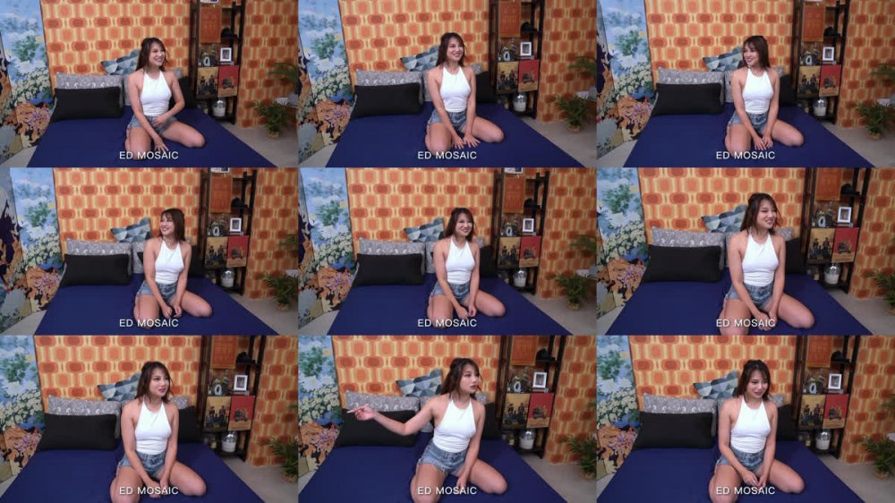 【AI增強】EdMosaic黑糖帶男友來片場與男優作愛，男友興奮加入後中出！ 無碼性愛影片34分鐘