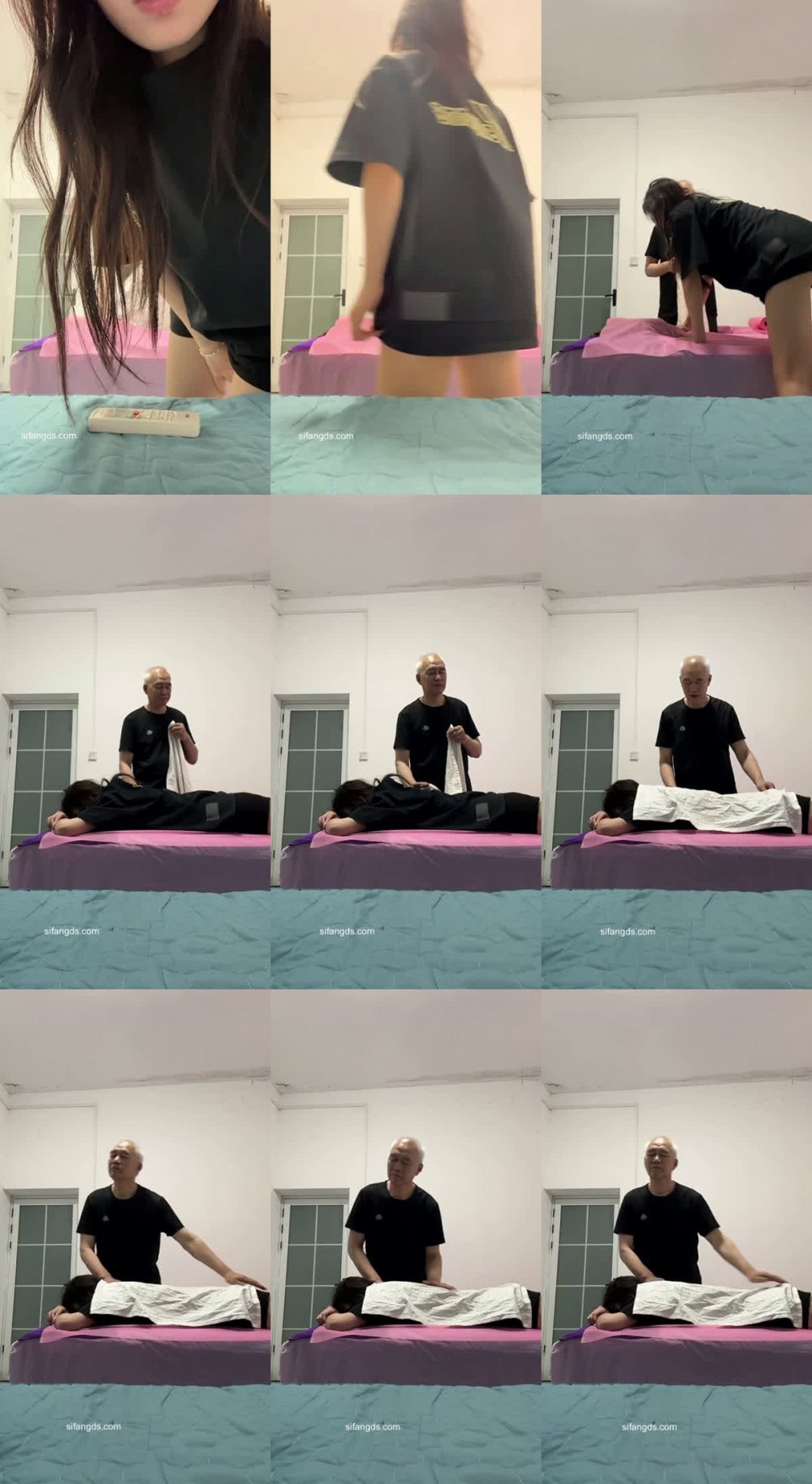 ⚫️11月新品，露出小母狗勾引保安和按摩老頭，完成主人任務，叫醒保安大爺