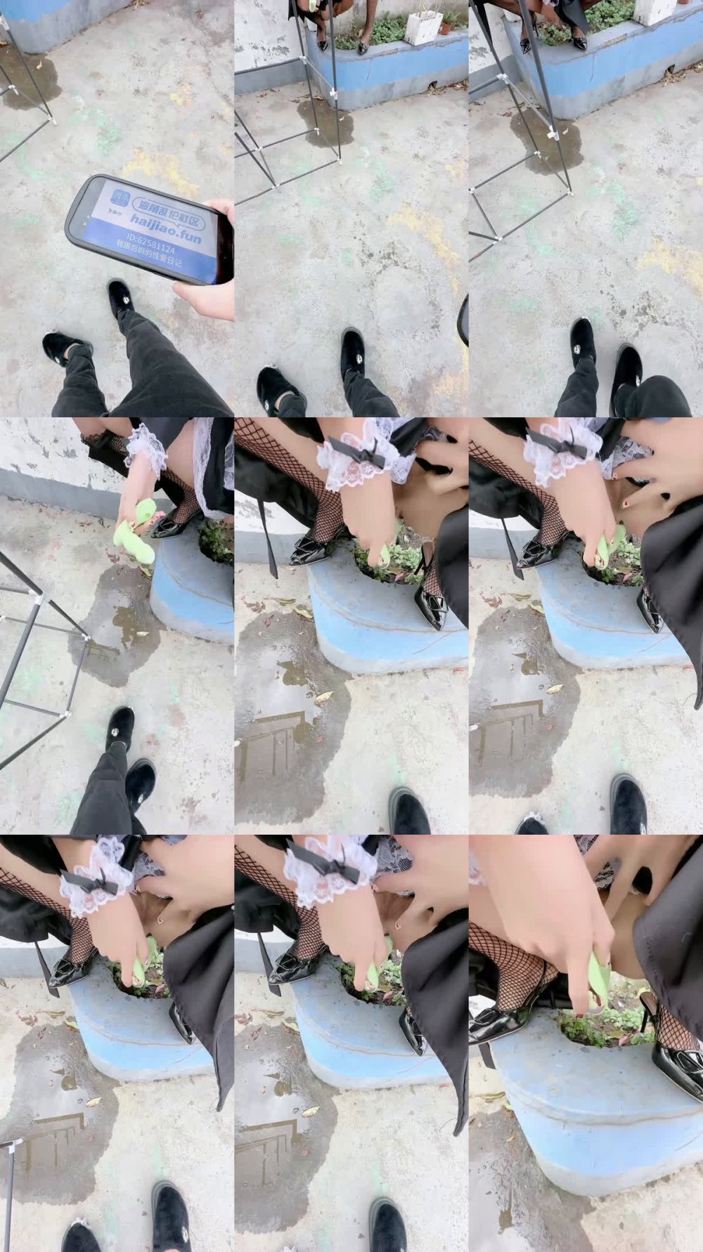 【精品亂倫】我跟後媽的性愛日記 - 情趣女僕天臺露出自慰 一身榨精范淫娃 嫩穴都操出白漿了