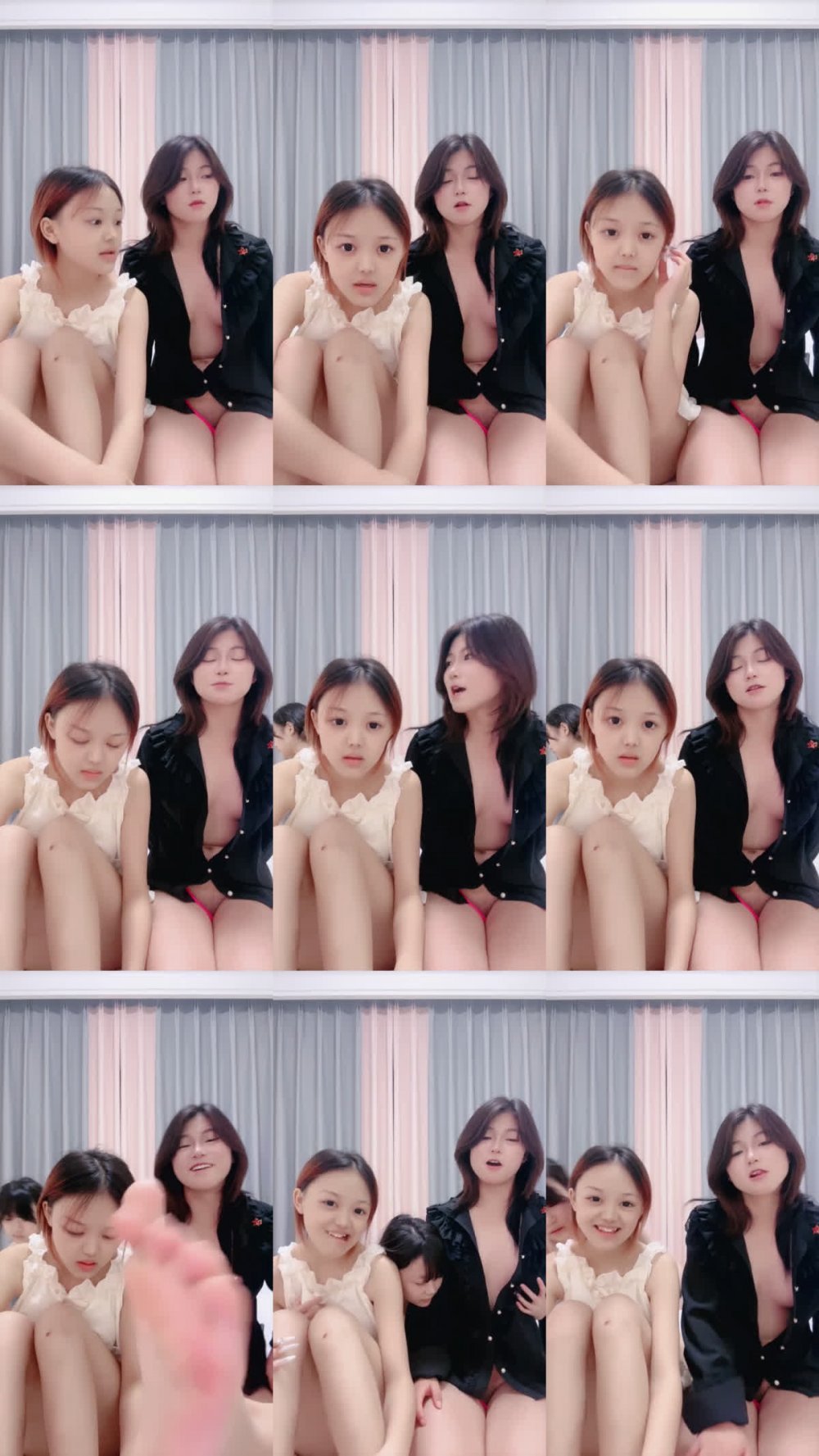 【小藝同學哦】帝王級淫亂 吃奶玩逼美逼一排排 疊羅漢 饅頭B~馋人