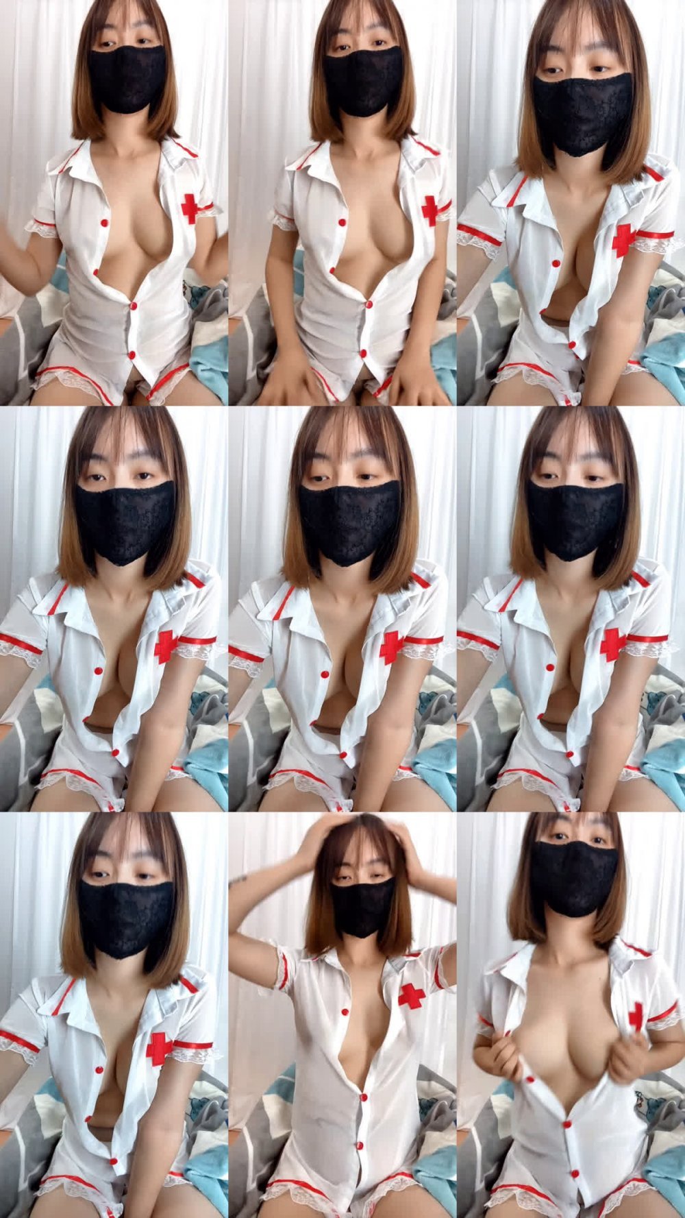 哺乳期的人妻情趣小護士一個人在家直播賺生活費，擠奶水給狼友喝，逼里塞著跳蛋