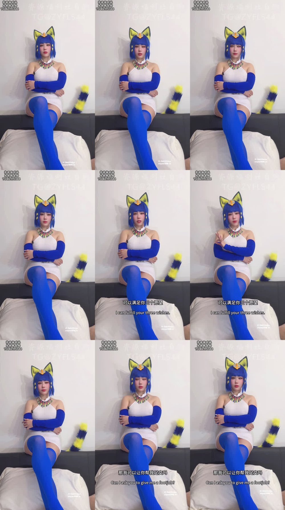 +++ XB-1135 埃及貓絲襪足交口交騎乘性愛中出