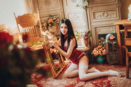 [Cosplay] 源纱希喵喵喵 晨风 红色内衣[12P-208MB]