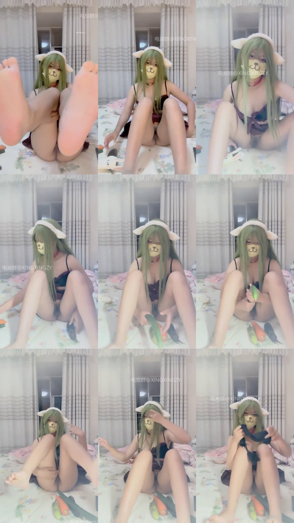 ♦️ 二次元coser回歸【溫卿】強制深喉口交 被金主無套輸出 乳夾夾乳頭 06（17V）