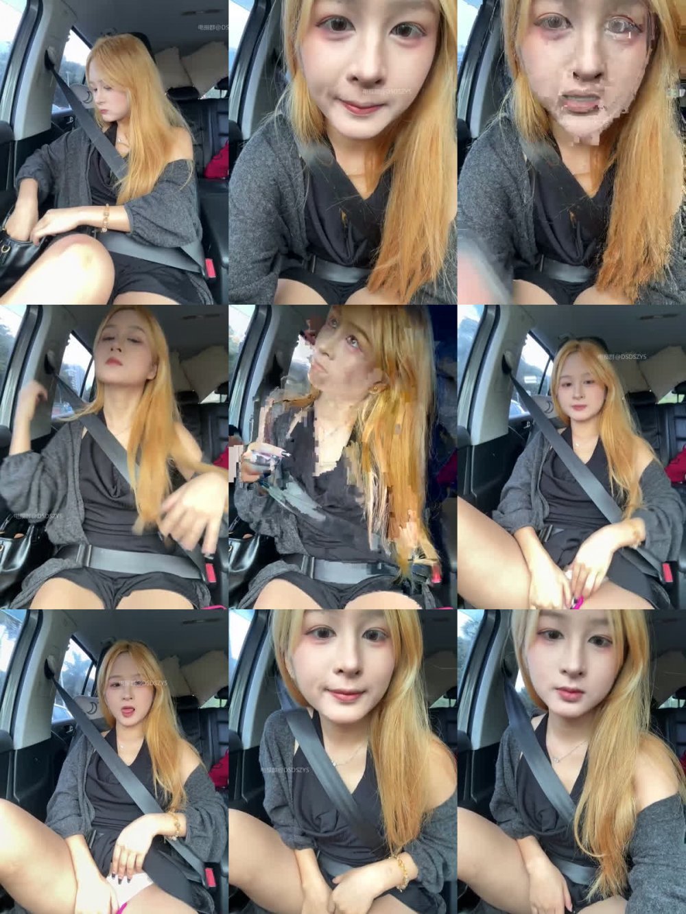 ♦️ 顏值主播【yuki_june】新人超高顏值黃發大眼睛美女、完美身材、戶外商場真實漏出噴水1（12V）