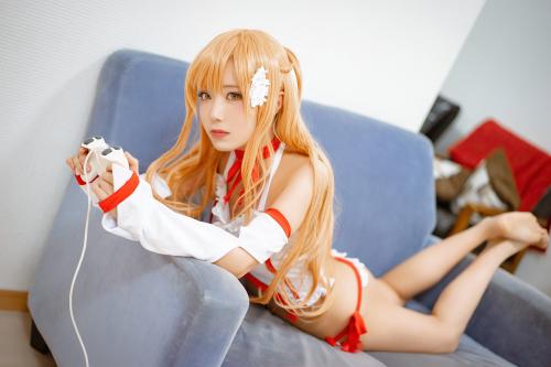 [Cosplay] 切切celia 亚丝娜睡衣 [24P-87MB]