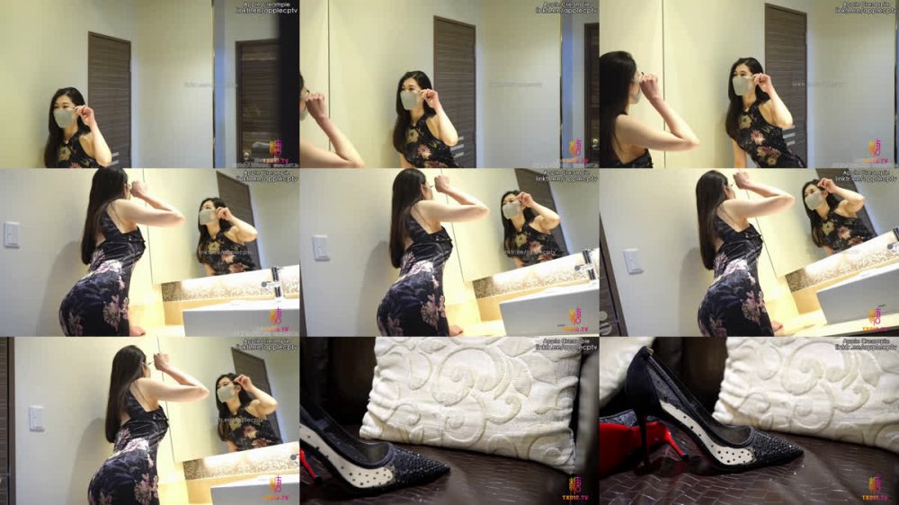 【AI增強】糖心Vlog【旗袍女神】扇子自慰後被肉棒插入猛肏內射騷穴appletv