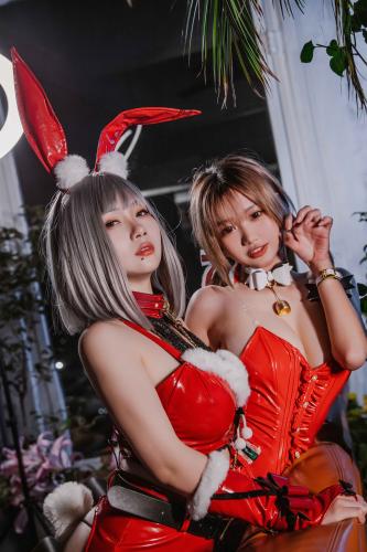 [Cosplay] 柒柒要乖哦 &末夜787 双人圣诞礼物 [64P-930MB]