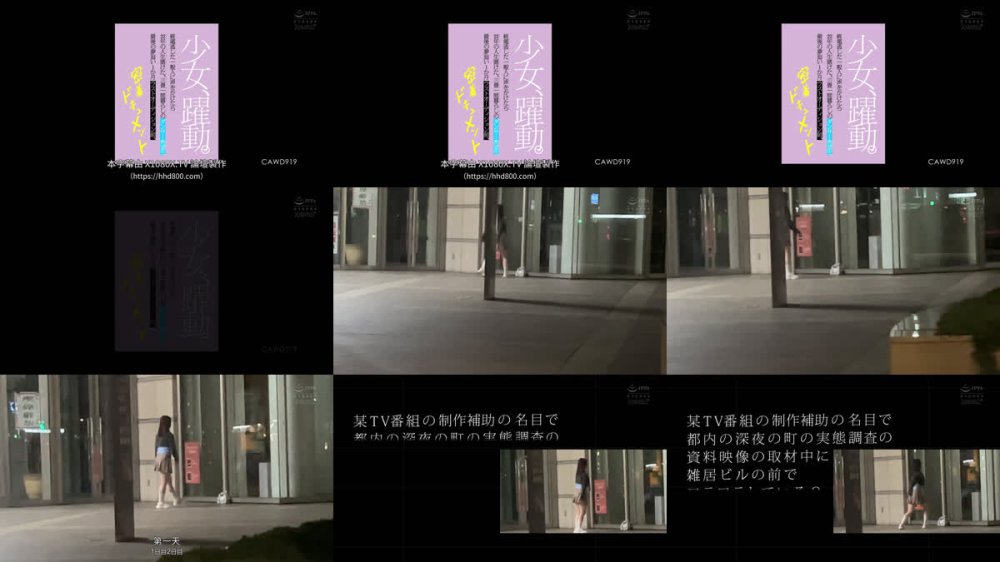 +++ [FHDC] CAWD-919 少女、躍動。 終電逃した一般人に声をかけたら22年の人生賭けた、三畳一間暮らしのダンサー希望生 最後の夢追い1か月 ラストオーディション前、密着ドキュメント 凪咲あおい