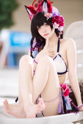 [Cosplay] 九柒喵 狐坂若藻水着 [23P-167MB]