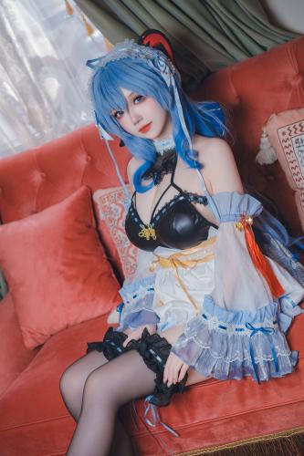 [Cosplay] 雪晴Astra 原神 甘雨女仆 [31P1V-763MB]