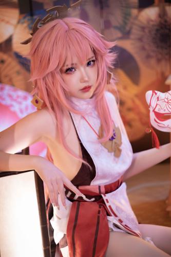 [Cosplay] 雪晴Astra 原神 八重神子 [60P2V-1.67GB]