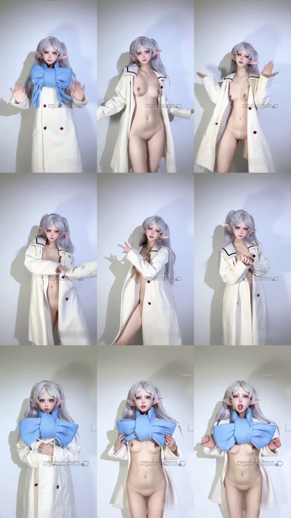 ⚫️ 高顏百變蘿莉風嫩妹，北京大三在讀女大【希爾薇】最新01月作品，芙莉蓮極品裸舞