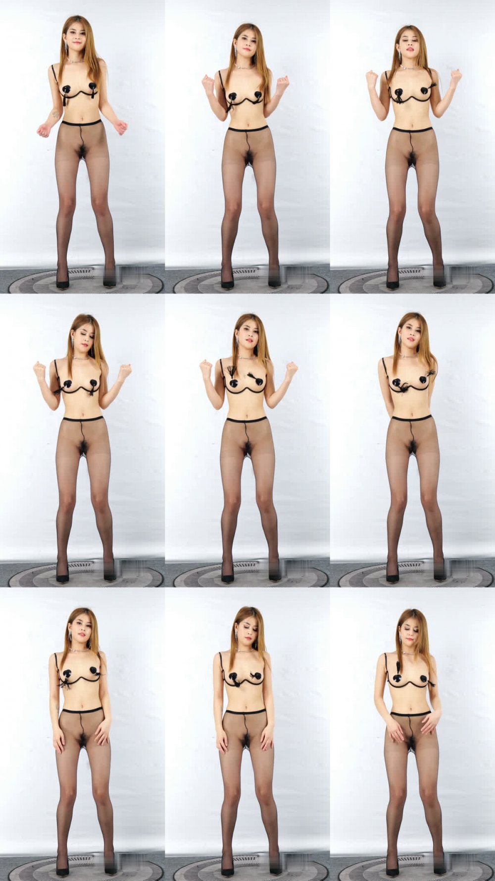 ⚫️ 映秀、蕾絲舞社最新福利，氣質長腿禦姐【星星】油姬露點熱舞雙視角豎版仰版