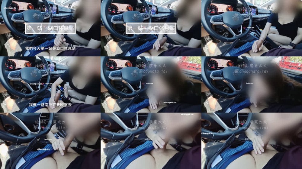 2026年1月最新，【重磅】超騷反差博主【房東太太】，開房途中車上就一直吹，大膽露出