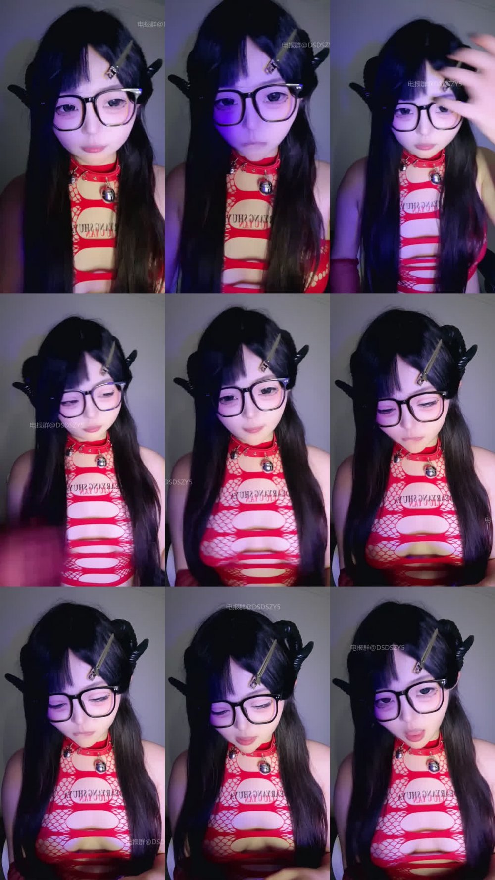 ♦️ 七彩主播【1663758554_魅魔的夜晚】直播錄播暗黑系妹子6（5V）