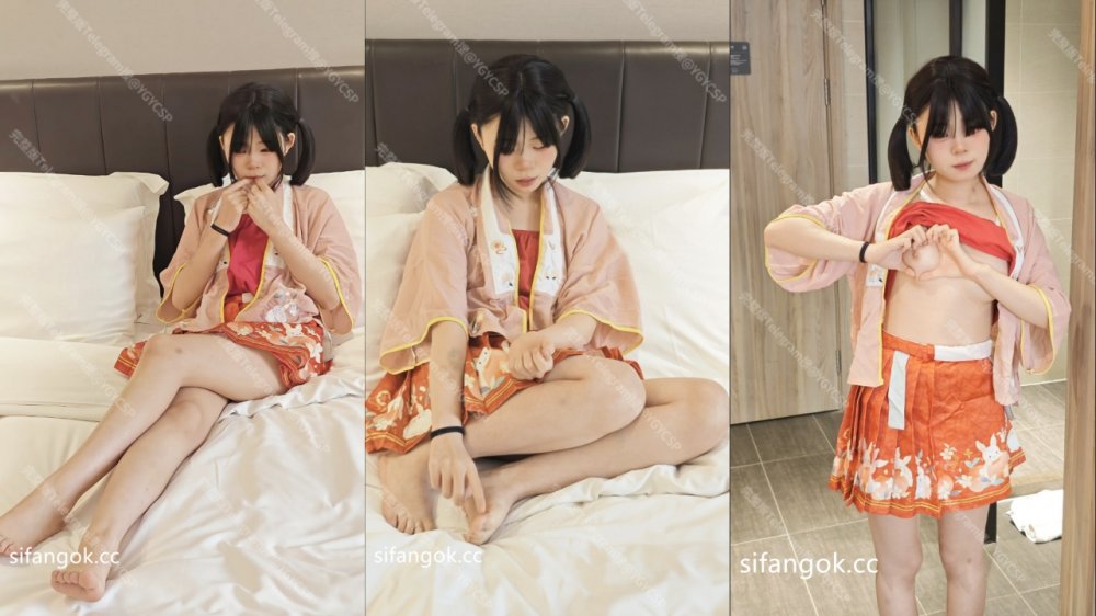 約炮大神【魚哥】玩操小侄女，幼態審美！ 穿情趣漢服 露臉足交做愛